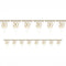 Sparkling Golden Anniversary Prismatic Pennant Bunting - 4m