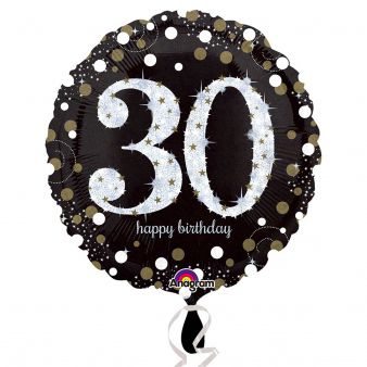 Gold Celebration 30th Birthday Foil Balloon - 18"