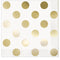 Gold Metallic Dots Beverage Napkins- Pack 16