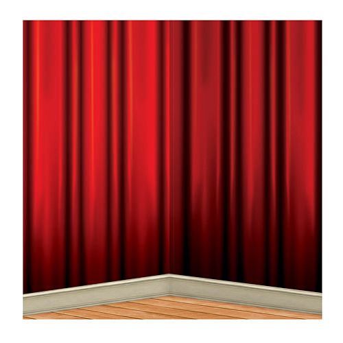 Red Curtain Backdrop - 9.1m