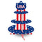 American Stars and Stripes USA Cupcake Stand - 41cm