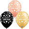 New Year Black, Rose Gold and Gold Latex Balloons - 11