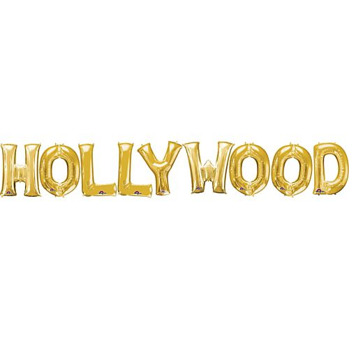 Hollywood 16" Gold Foil Balloon Pack