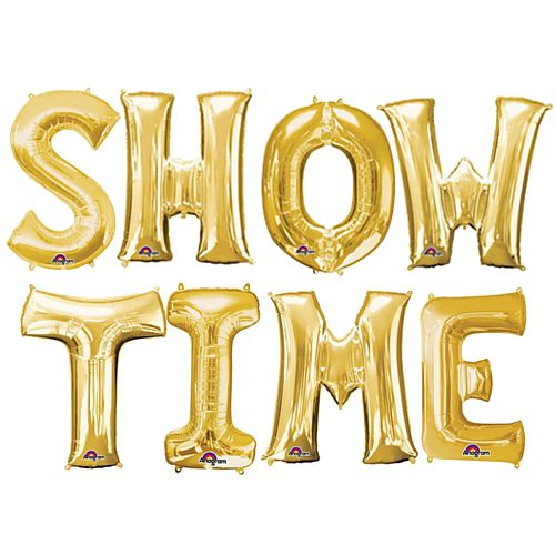 Showtime 16" Gold Foil Balloon Pack