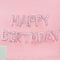 Matte Pink Happy Birthday Balloon Bunting - 16