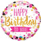 Birthday Pink and Gold Dots Foil Balloon - 18