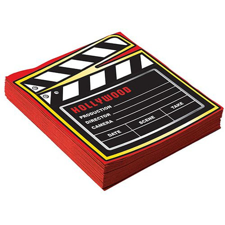 At the Movies Napkins - 33cm - Pack of 16