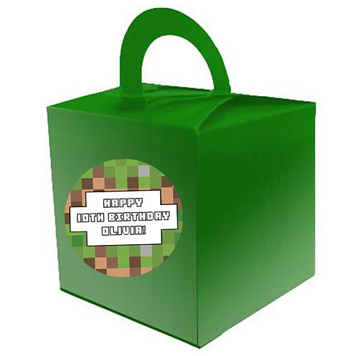Personalised Pixel Blocks Favour Boxes - Pack of 15