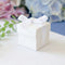White Favour Box With Ribbon - 5cm - Pack of 10
