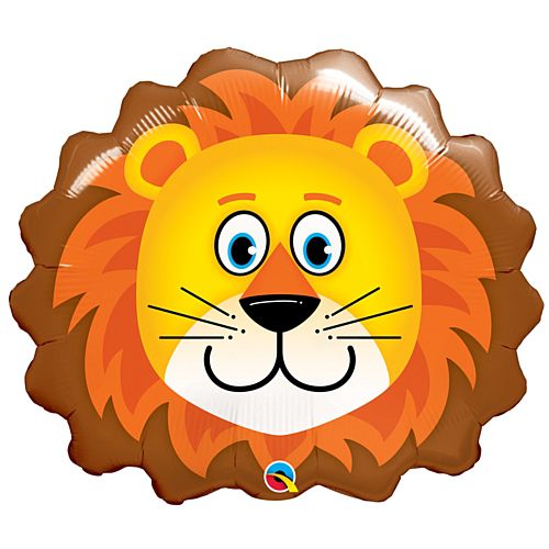 Lovely Lion Face Foil Balloon - 29"
