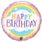 Pastel Rainbow Happy Birthday Foil Balloon - 18