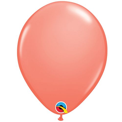 Coral Peach Plain Colour Mini Latex Balloons - 5" - Pack of 10