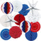 Red, White and Blue Paper Decoration Kit