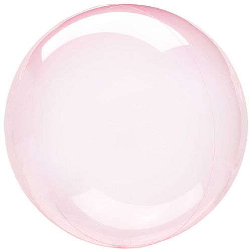 Clear Pink Bubble Round Balloon - 18"