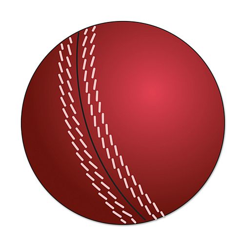 Cricket Ball Cutout - 25cm