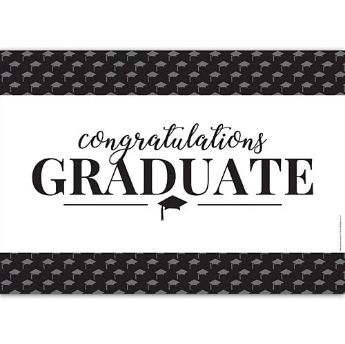Congratulations Graduate Mortarboard Graduation Poster - A3