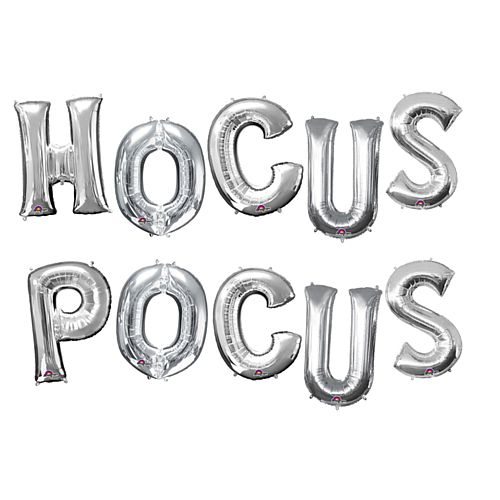 Hocus Pocus Silver 16" Foil Balloon Kit
