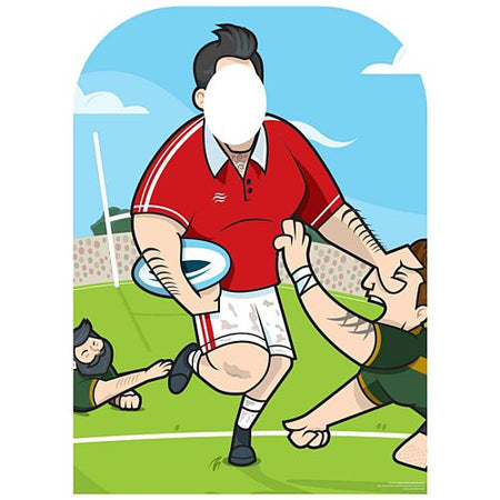 Child-Sized Rugby Stand-in Cardboard Cutout - 1.3m