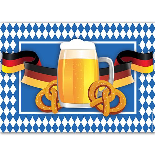 Oktoberfest German Beer & Pretzel Poster - A3