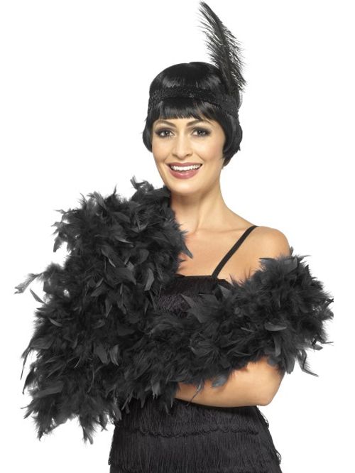 dress gatsby feather boa