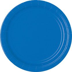 Blue Paper Plates - Each - 9"