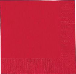 Red Luncheon Napkins 33cm - pack of 50