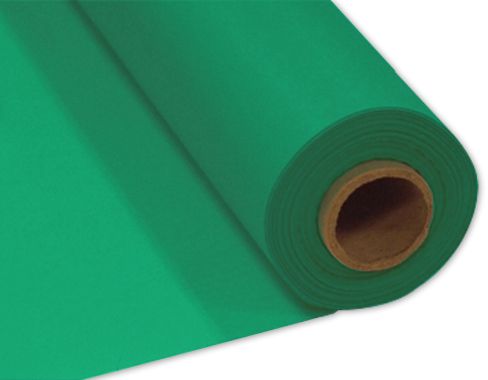 Green Plastic Table Roll - 30.5m x 1m