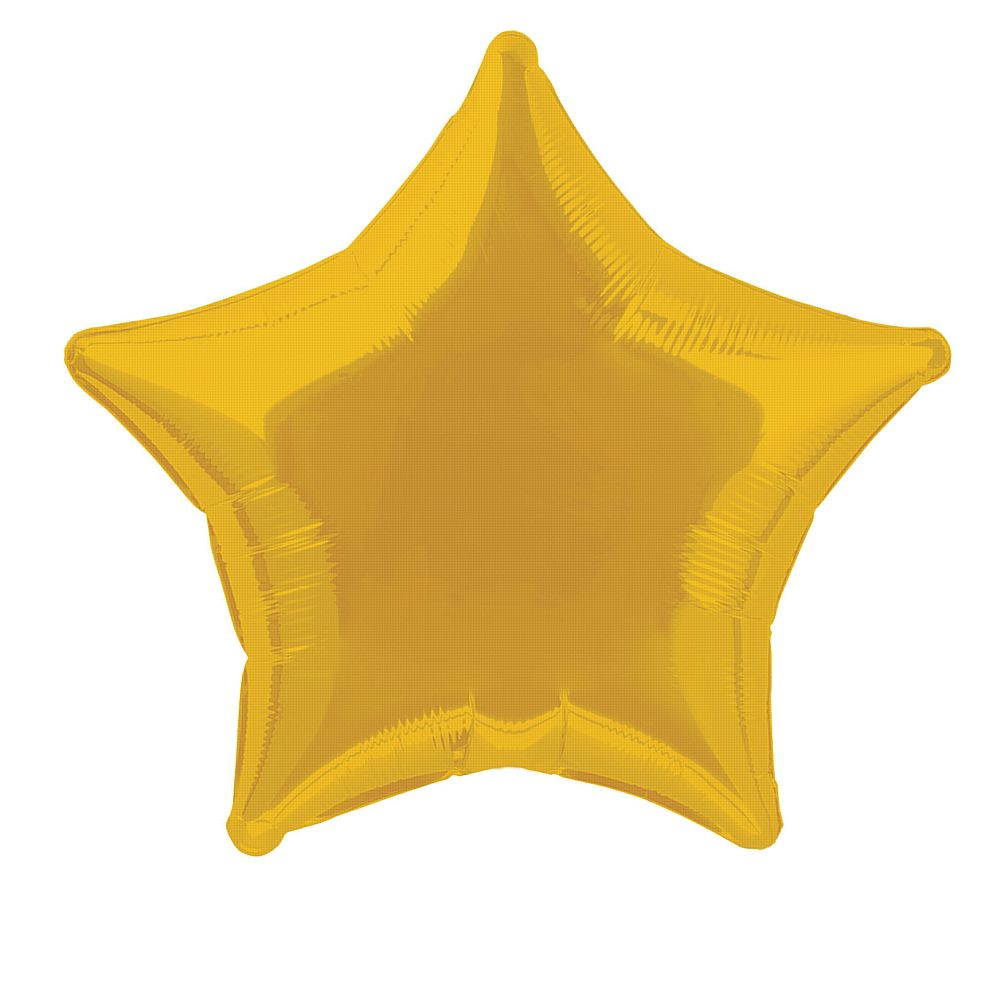 Gold Star Foil Balloon 19"