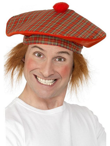 Tam O' Shanter Jumbo Hat with Ginger Hair