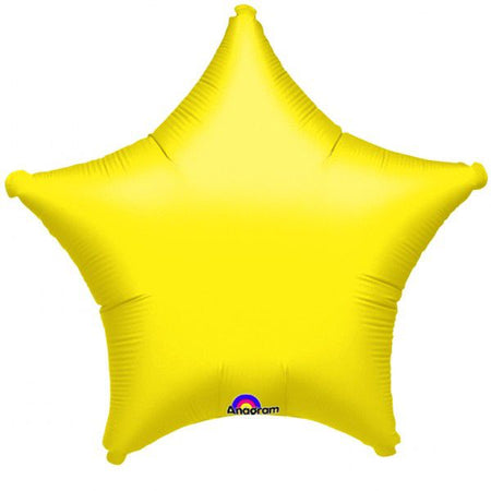 Yellow Star Foil Balloon 19