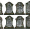Funny Tombstone Cutouts - Set of 4 - 16