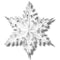 Silver Metallic Winter Snowflake - 24ins