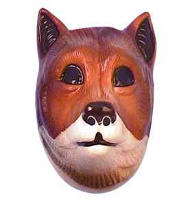 Children's Plastic Fox Mask