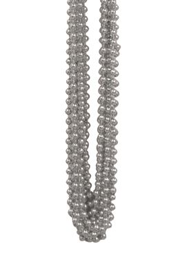 Silver Party Beads - Pack of 12