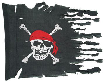 Weathered Pirate Flag - 29