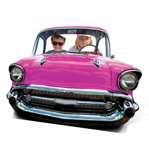 Children's Pink Car Stand-In - 1.51m