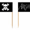 Pirate Flag Picks - 5.1cm - Pack of 50