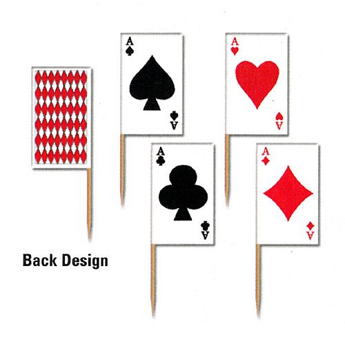 Casino Card Picks - Pack of 50 - 2.5"