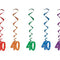 40th Number Whirls - Pack of 5