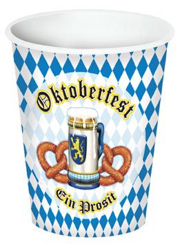 Oktoberfest Cups - 9oz - Pack of 8