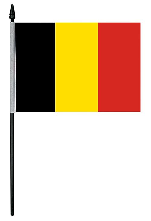 Belgian Cloth Table Flag - 4" x 6"
