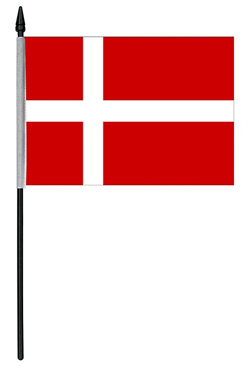 Danish Cloth Table Flag - 4" x 6"