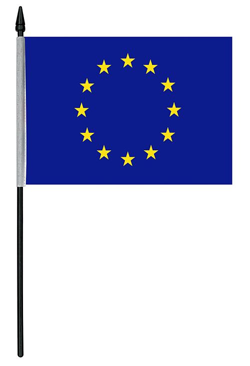 European Cloth Table Flag - 4" x 6"