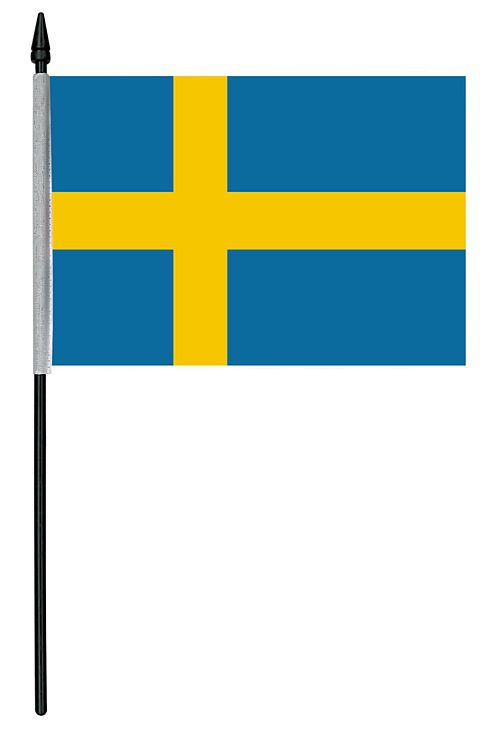 Swedish Cloth Table Flag - 4" x 6"
