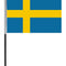Swedish Cloth Table Flag - 4