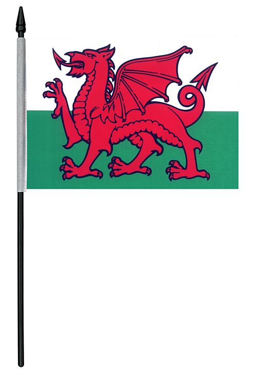 Welsh Cloth Table Flag - 4" x 6"
