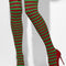 Red And Green Striped Elf Stockings