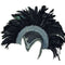 Feather Helmet, Black Jewel And Plume