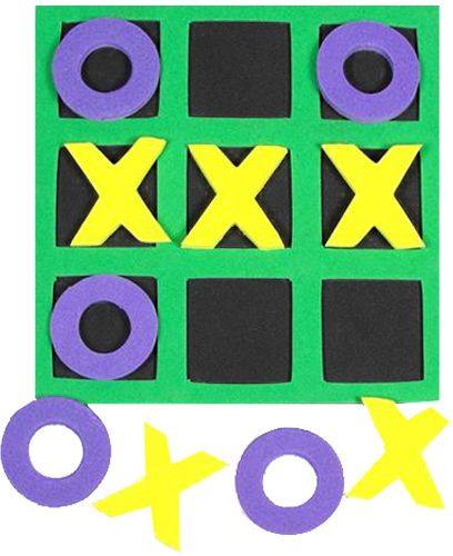 Foam Noughts and Crosses - 12cm - Each
