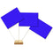Blue Paper Table Flags 15cm on 30cm Pole
